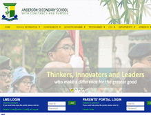 Tablet Screenshot of andersonsec.moe.edu.sg