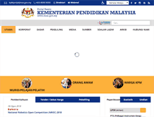 Tablet Screenshot of moe.gov.my